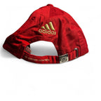 FC Bayern Munich embroidered logo red and gold cap #MunichFootball FC Bayern Munchen Germany Hat Cap Strap Back Red Soccer Adidas Football Futbol sku 6790