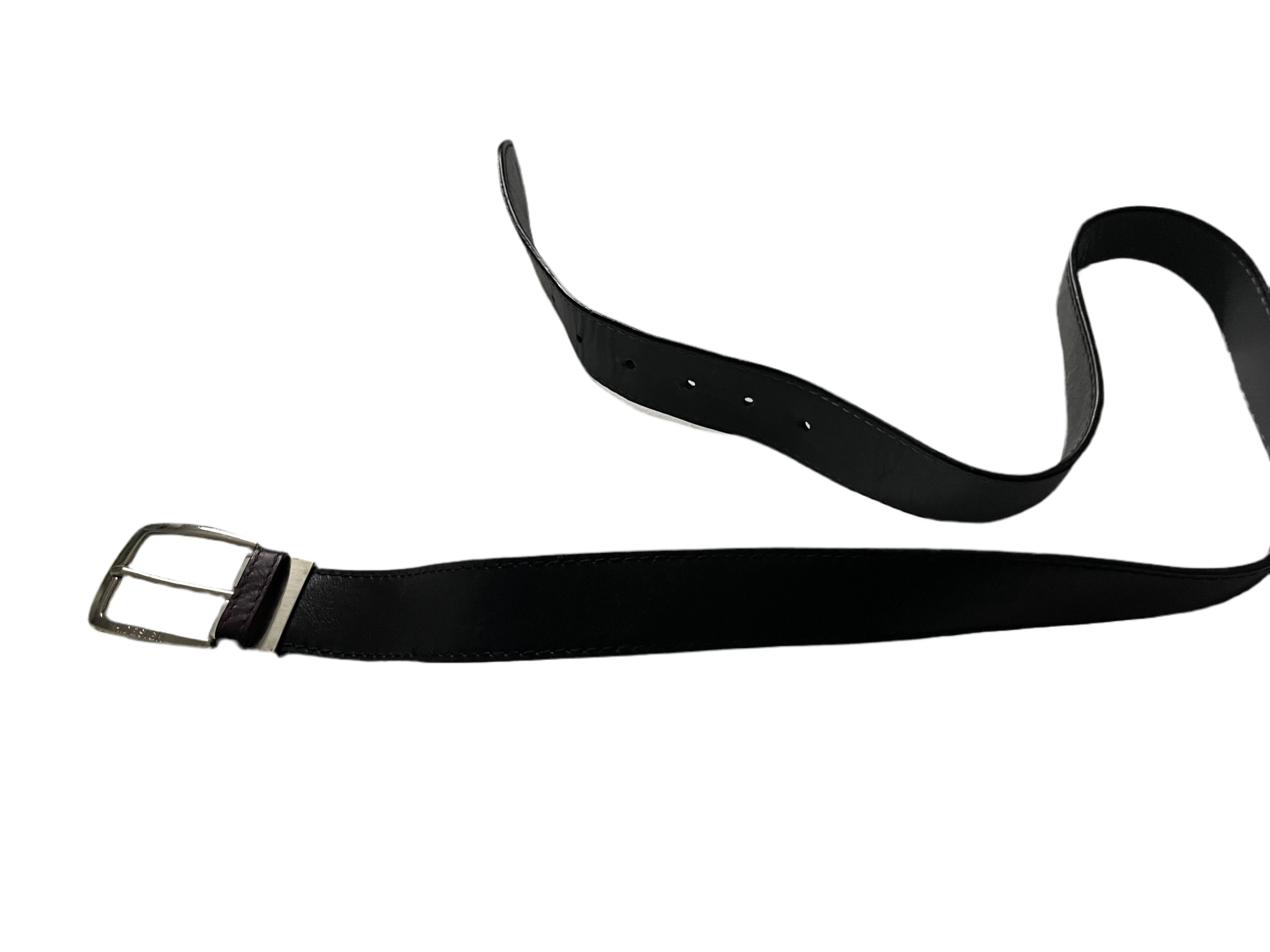 Vintage Hidesign men's black leather belt|L41| SKU 4489