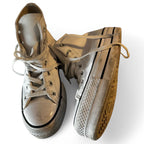 Converse Chuck Taylor All Star Lift Platform Leather Shoes In White Uk5 SKU 6828