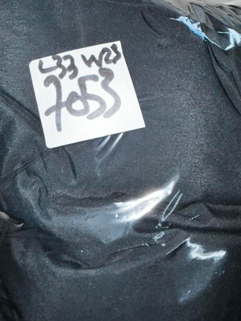 Elvine Navy nylon bomber jacket with removable hood thermal lining in size L collar to hem 33 pit to pit 23 sku 7053