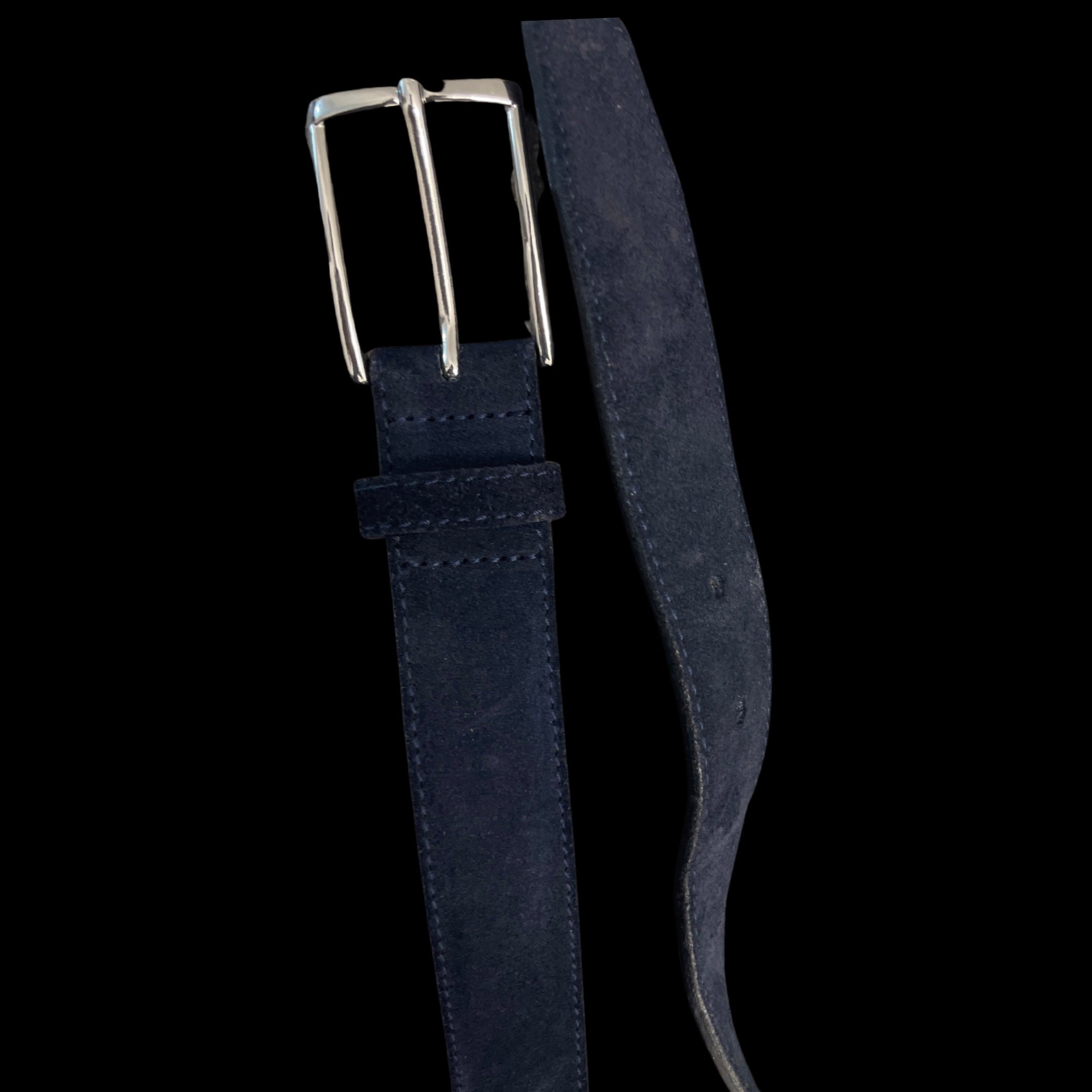 Rubynee Vintage y2k mens blue suede belt