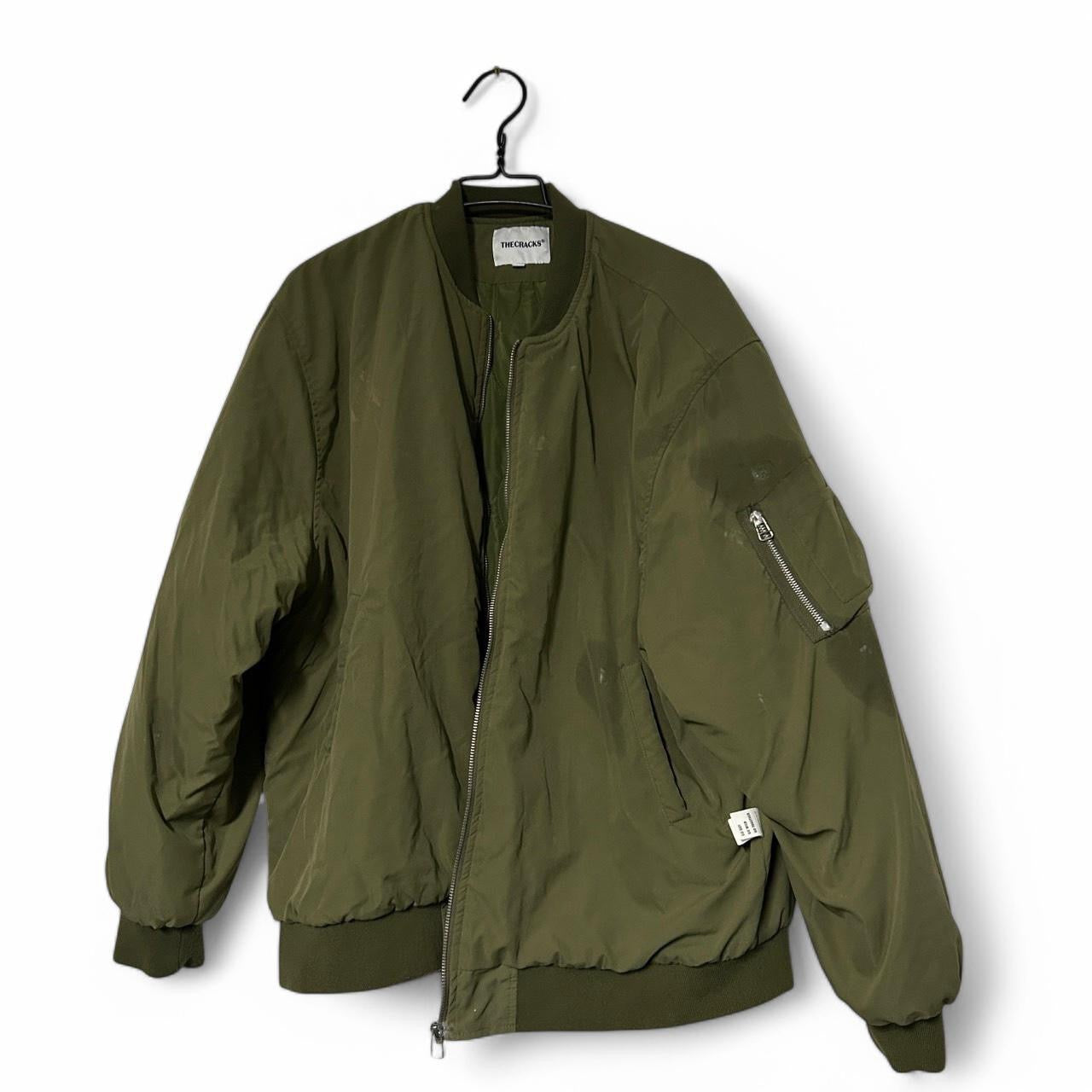 Khaki The Cracks bomber jacket in XL L 35 W 25 SKU 6917 grade B 