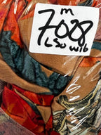 VTG 90s Y2K Asymmetric Dress Psychedelic Floral Pop Art Zum Zum Dress Size M