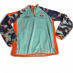 GAA quarter zip sweatshirt in blue and orange #GAA SKU 6863