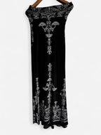 Black and white Goddess London maxi dress #maxidress in size 8/10 collar to hem 49 pit to pit 13