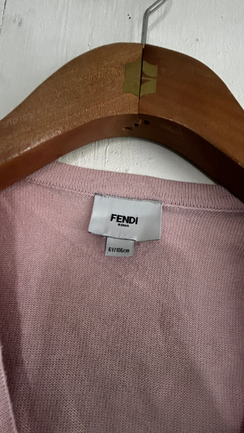 Fendi Children Kids Girls Pink Jumper Sweater Size 5/6Years