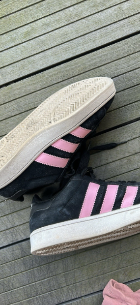Vintage Adidas Campus 00s – Black/True Pink/White (Used, UK 8 / EU 42) SKU 6735