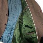 Selected homme Slim Mylobill Camel Structure Blazer Brown  blazer with blue lining #linenblend L32 W22 sku 6883 in size L