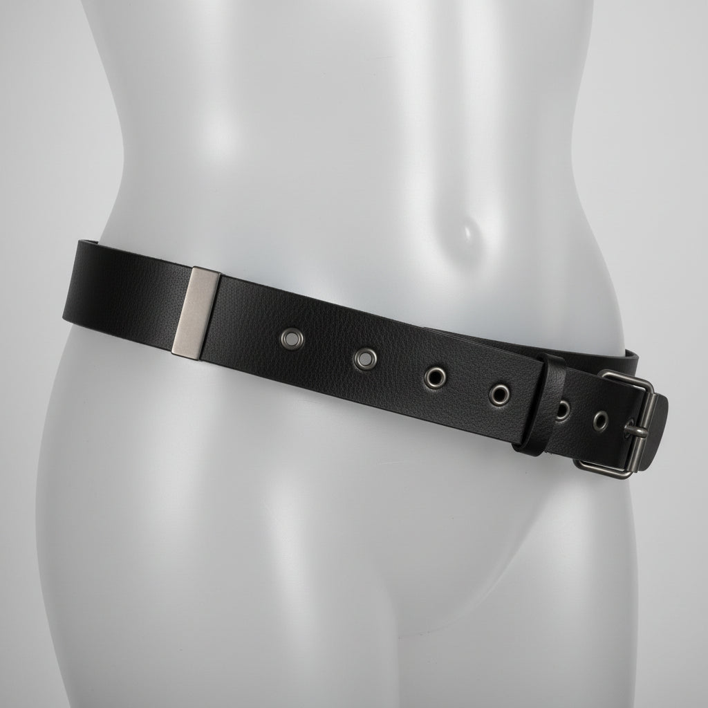 Rubynee Vintage y2k elastic braid blue belt size M