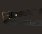 Vintage Timberland black leather mens belt size xl