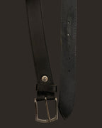 Vintage Timberland black leather mens belt size xl