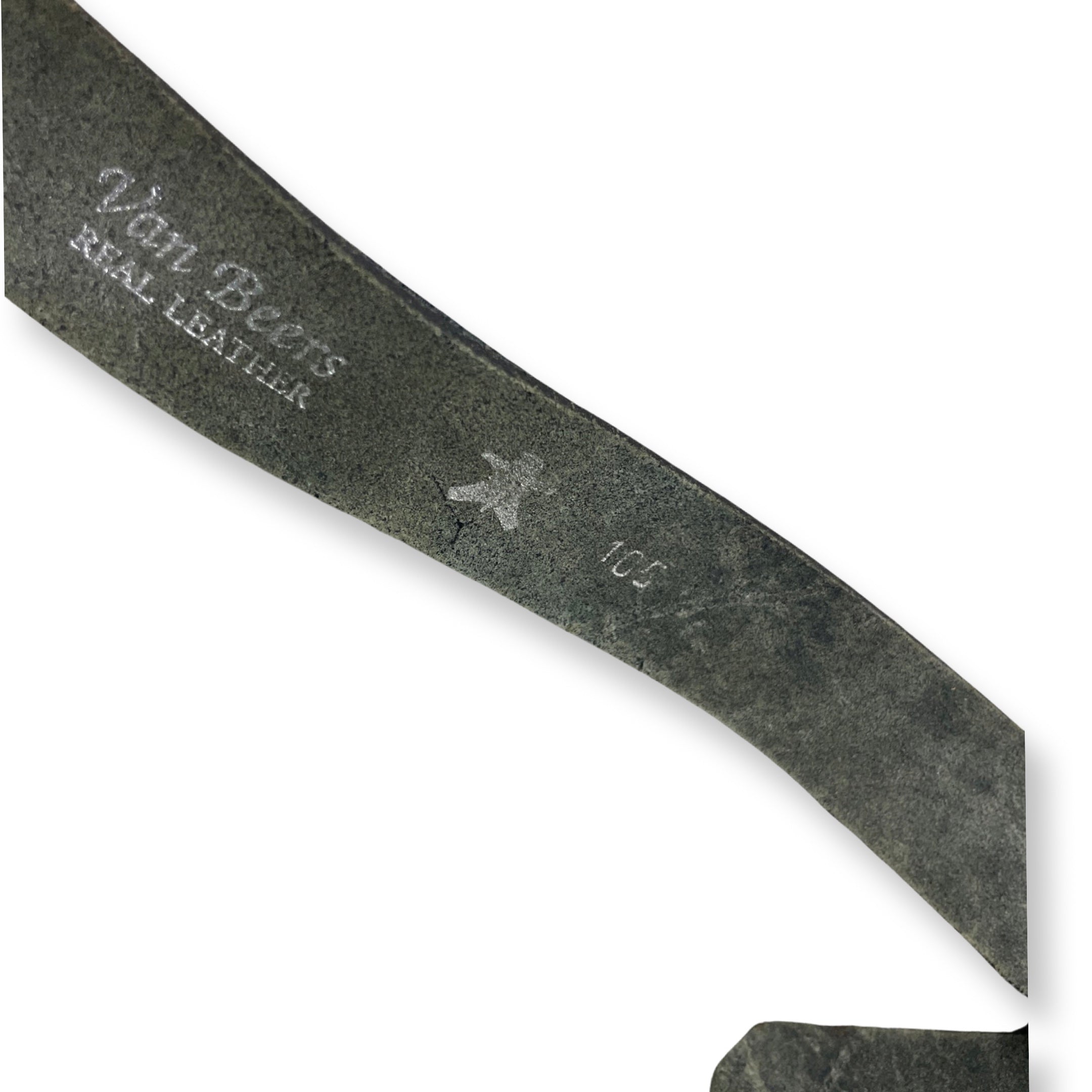 Rubynee Vintage y2k Van Beer black leather mens belt