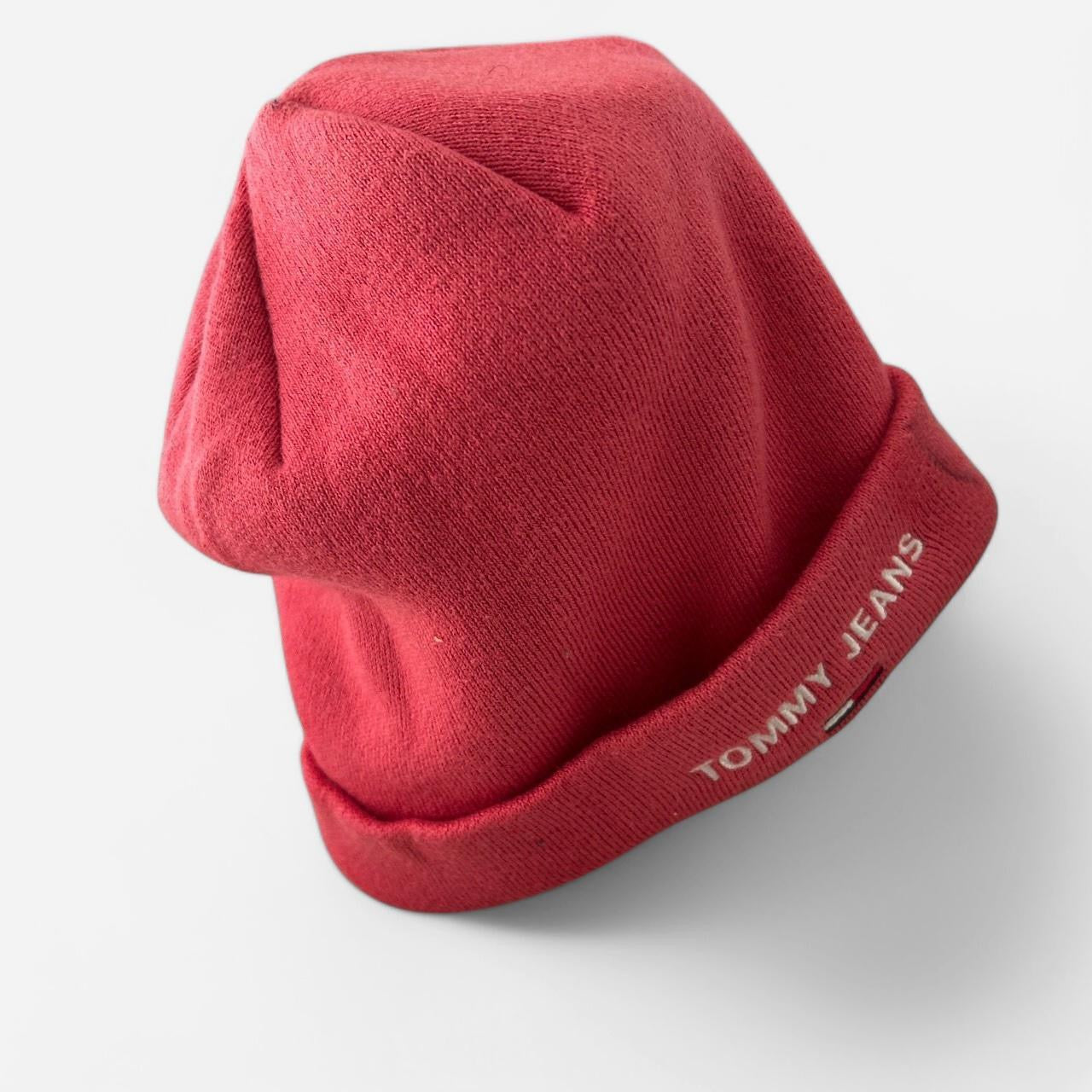Red Tommy Hilfiger beanie hat sku 6822