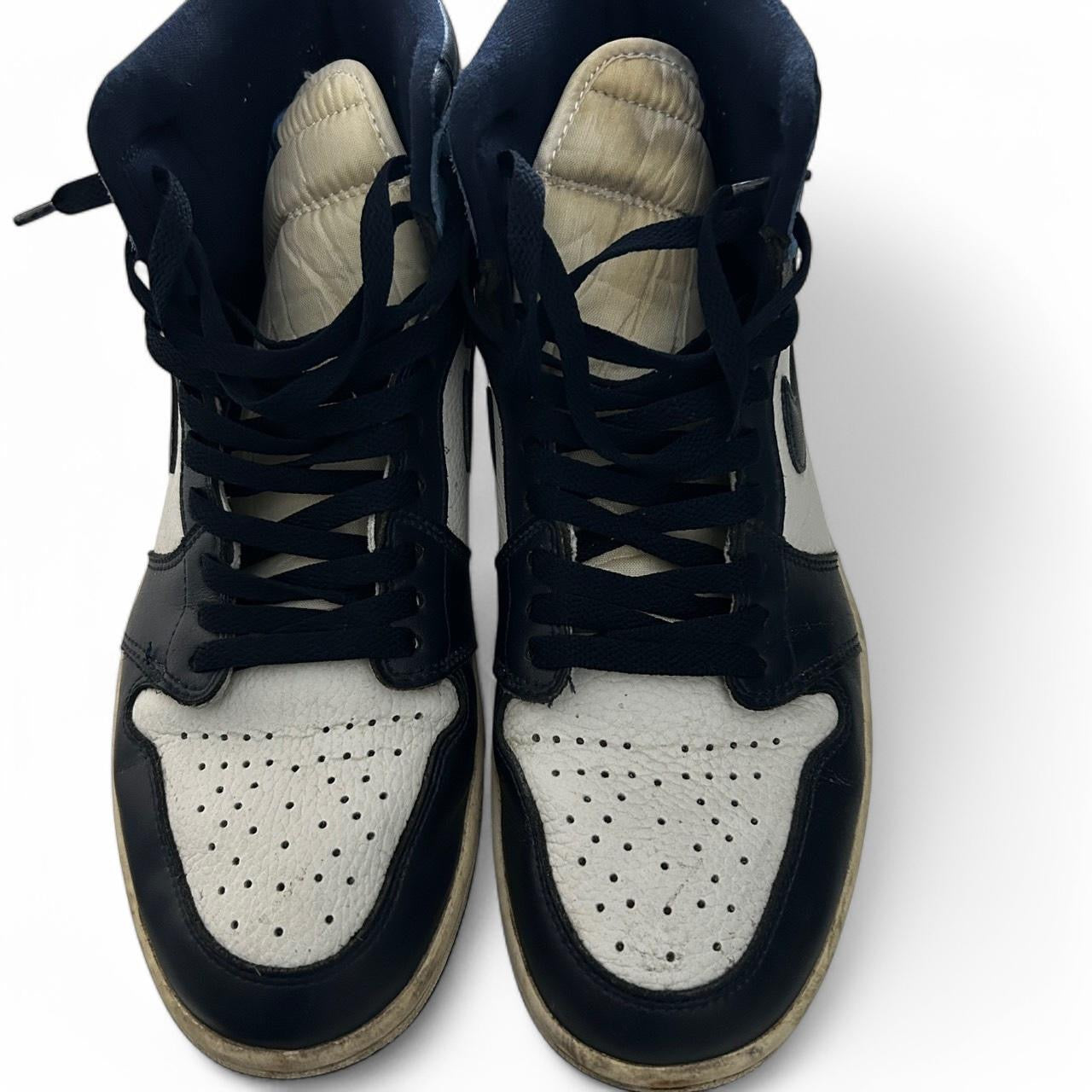 Size UK 9.5 - Jordan 1 Retro OG High Obsidian UNC 02/18/21 BLUE pre owned 555088-140 sku 6763