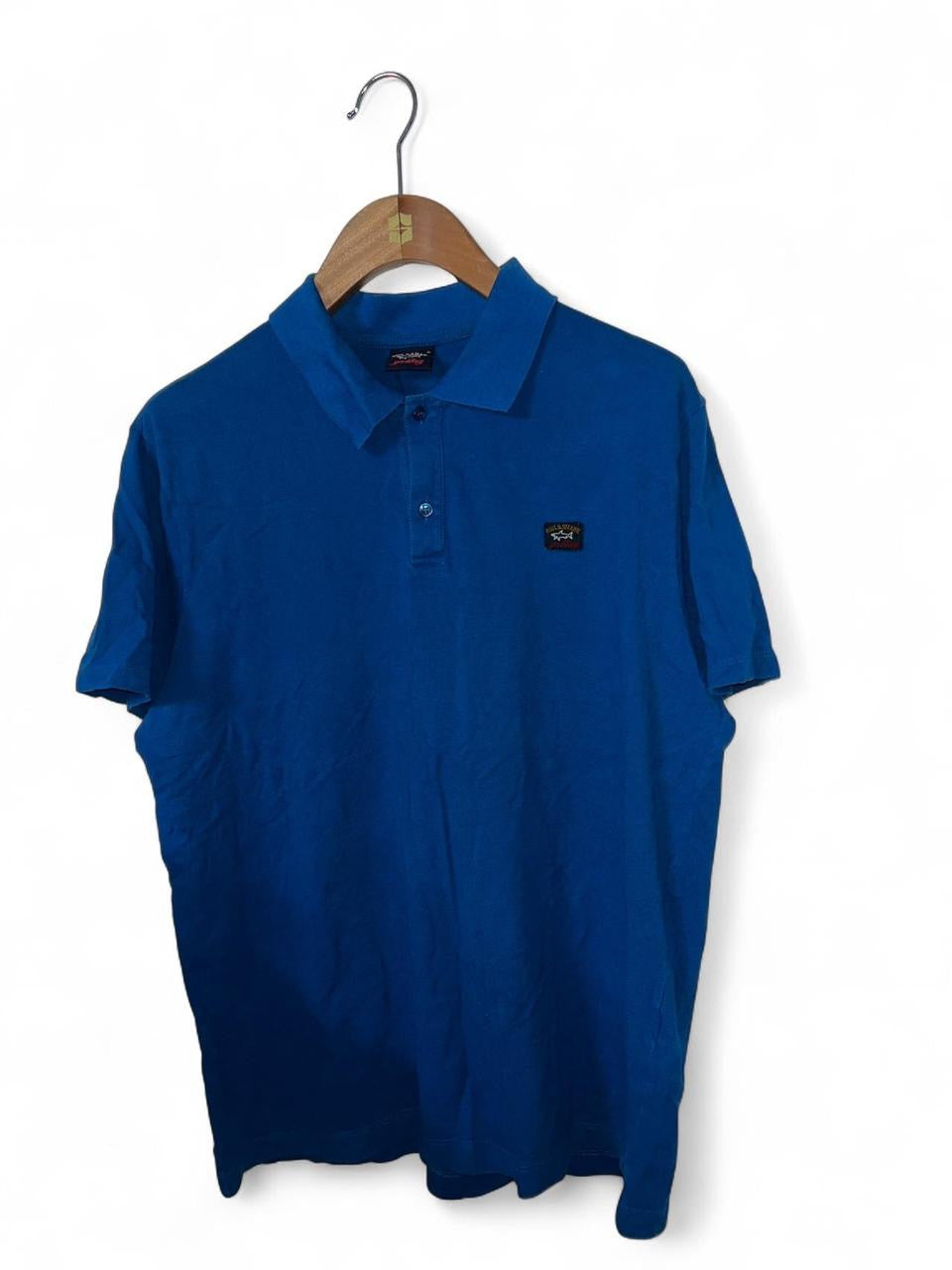Men’s Blue Paul & Shark polo shirt #poloshirt
Size 2xl
L 30 W 22
SKU 7151