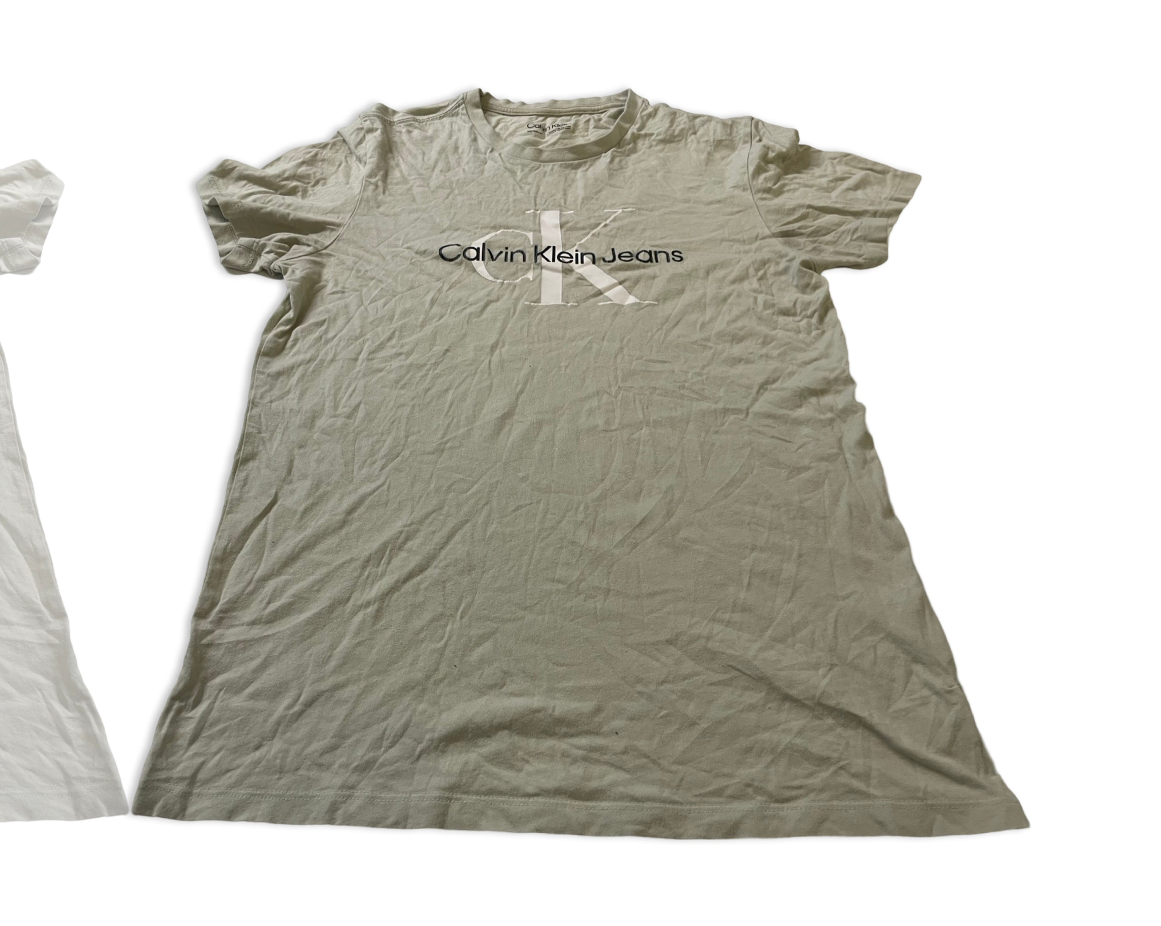 Vintage 90s Calvin Klein USA Made T Shirt Short Sleeve Mens  IN XS L 27 W18 sku |4270