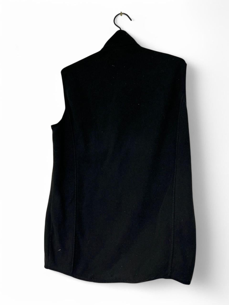 Men’s Parkside Medium Black Fleece Vest Sleeveless Full Zip SKU 6934 L33 W22