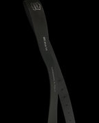 Vintage hand made in itlay black leather mens belt