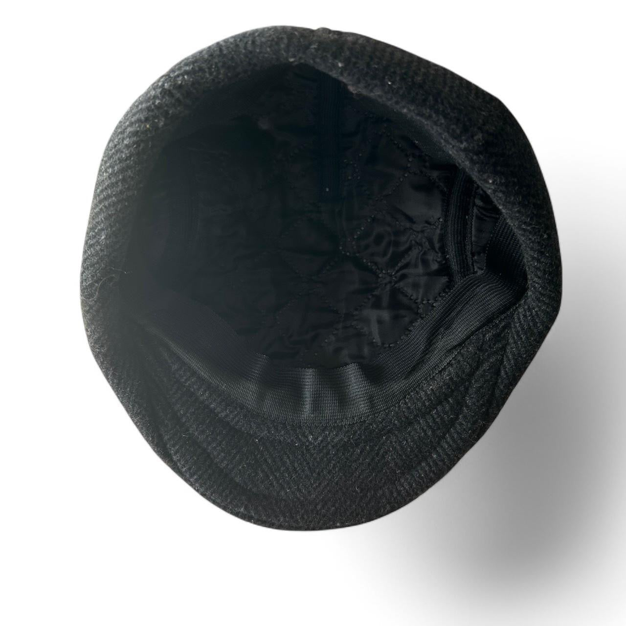 Vintage men's grey plaid flat cap| SKU 6813