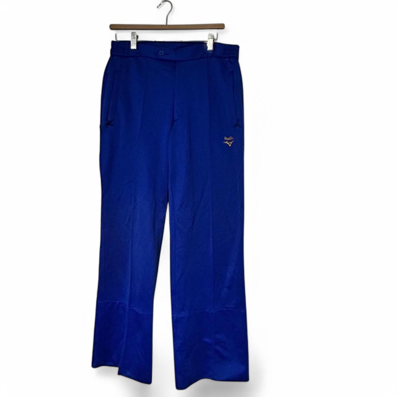 Mizoni  Men's Size 32 Waist 100% Polyester Warmups Royal Blue M Male Pant