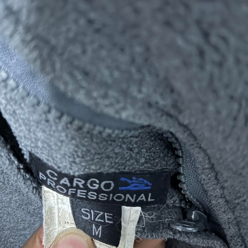 Vintage Cargo Profession Mens &nbsp;Reversible Full Zip Jacket mock neck Fleece Lined in M #winteressentials pt 31 w 21 SKU 6874