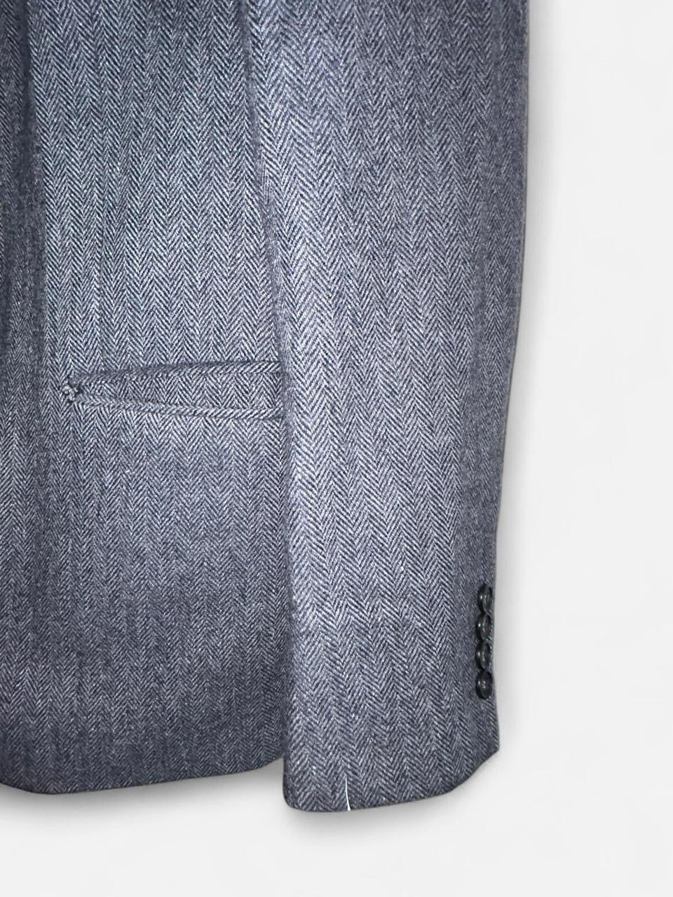 Red Herring Jacket Mens Size Medium Tweed Workwear Regular Grey Blazer