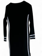 Derek Heart black and white striped dress with a touch of Y2K flair in size L #y2kfashion L 42 W 15 sku 7021