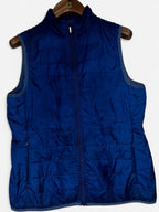 Women’s Core365 Blue lightweight nylon gilet with zip up front and pockets #outdoor in size medium  L 27 W 19 SKU 7024