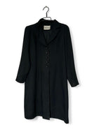 Black Statement vintage long sleeve button up dress jacket  #longsleevedress one size SKU 6929 L44 W22