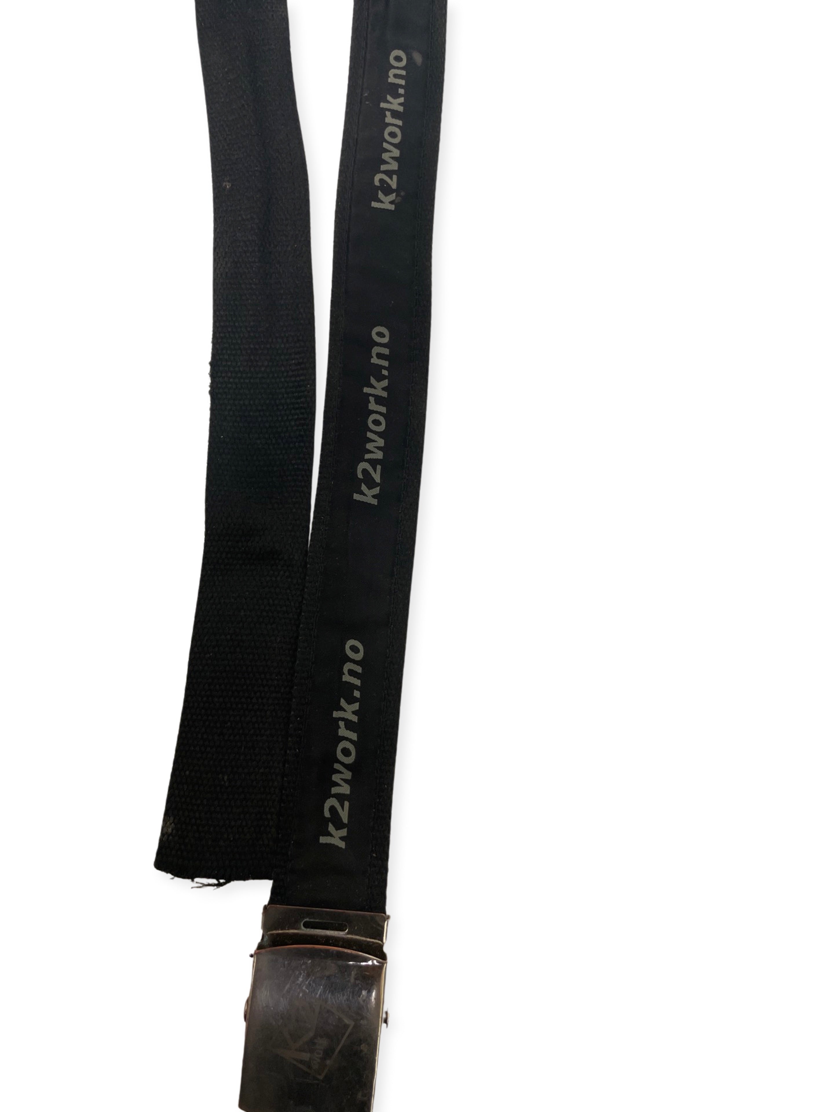 Vintage black military mens belt size M
