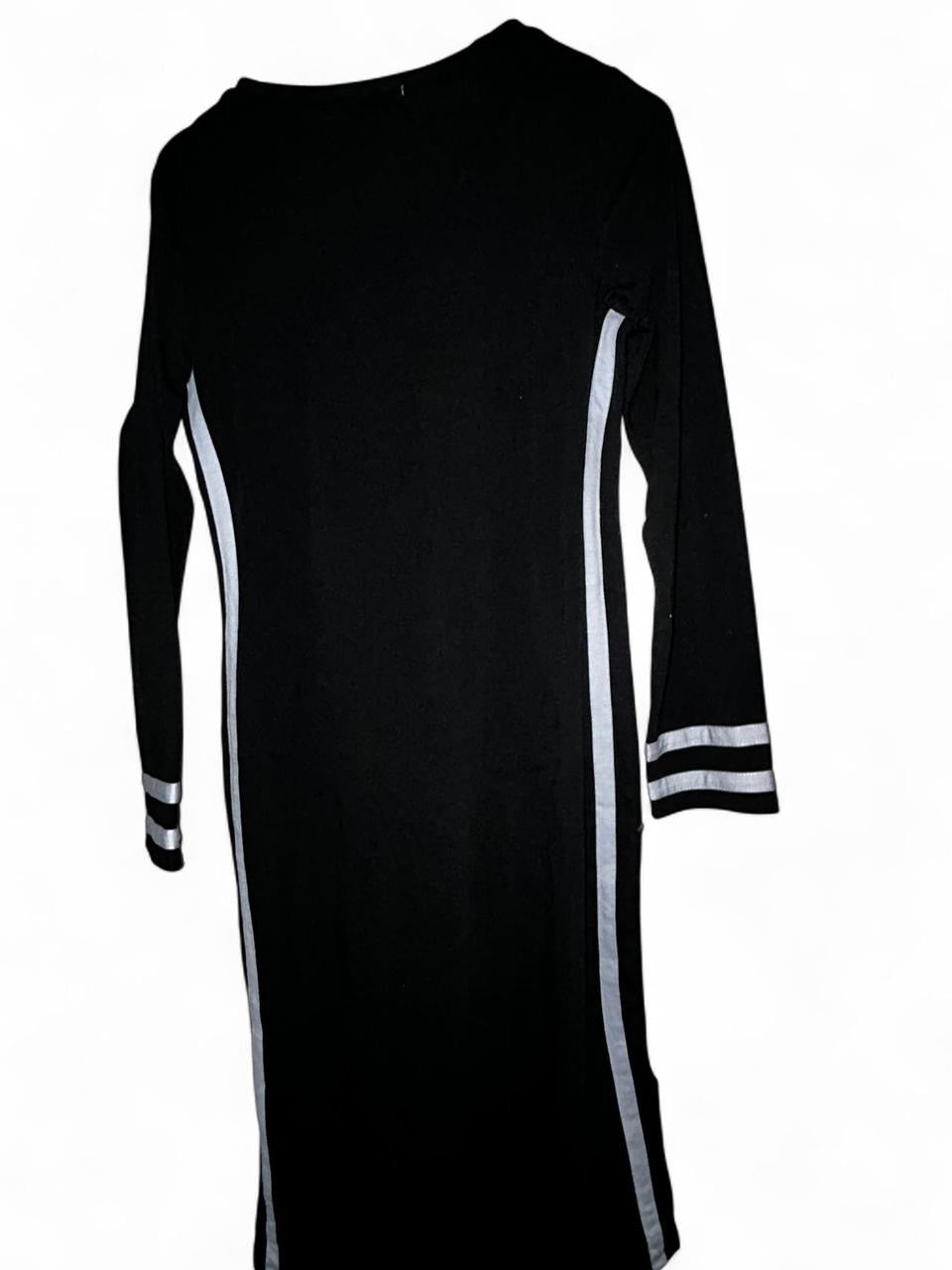 Derek Heart black and white striped dress with a touch of Y2K flair in size L #y2kfashion L 42 W 15 sku 7021 