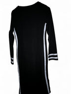 Derek Heart black and white striped dress with a touch of Y2K flair in size L #y2kfashion L 42 W 15 sku 7021 