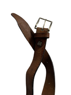 Vintage brown genuine leather belt | L44| SKU 4488
