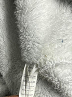 Uotta Lady Fleece Lined blue Denim white faux fur Thick Hooded winter Jacket L31W31 in M/L SKU 6945