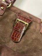 Cliche Vintage| Vintage Lauren Ralph Lauren Women's Buckle Bags & Handbags for Women brown L 14 W 9 SKU: 4077