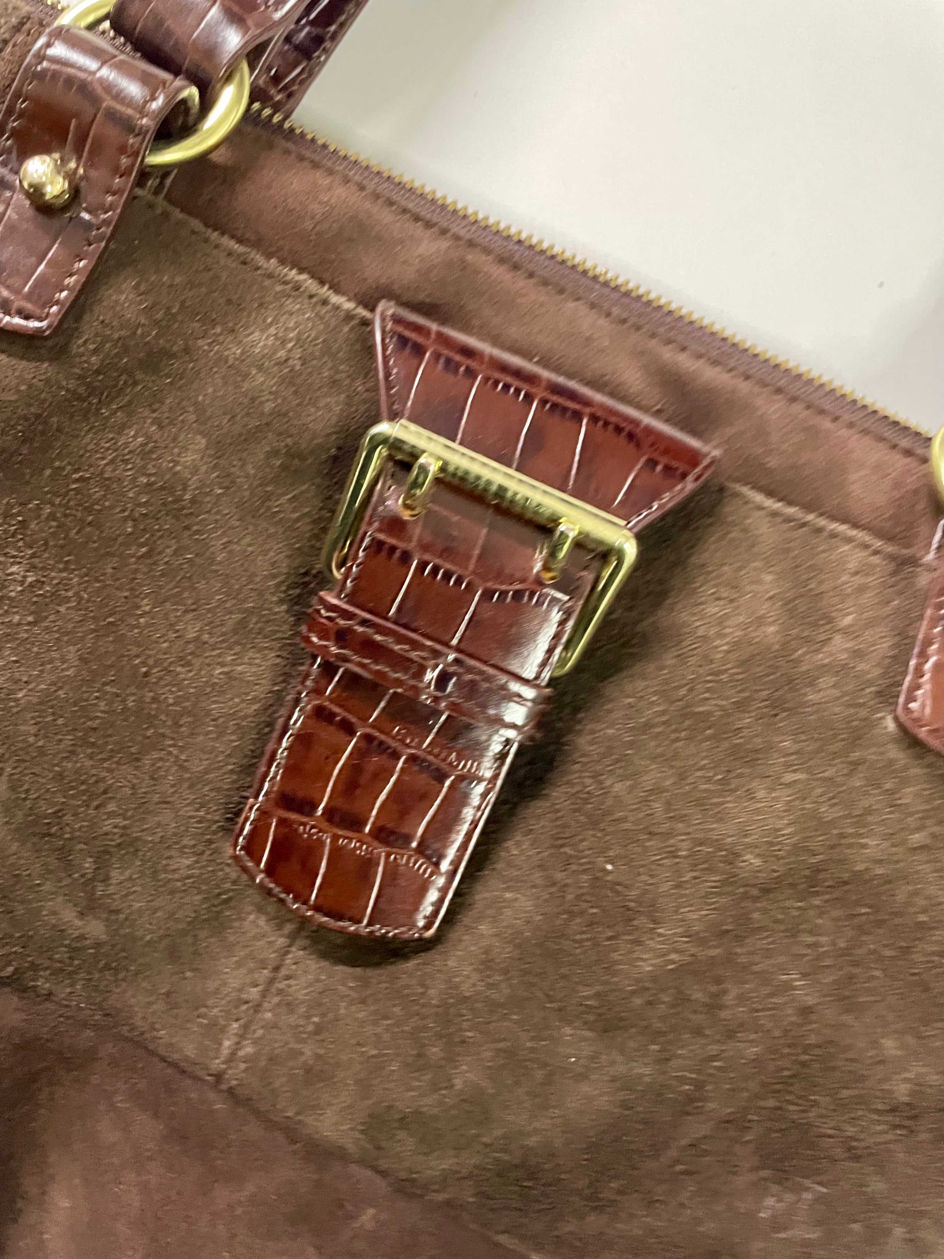 Cliche Vintage| Vintage Lauren Ralph Lauren Women's Buckle Bags & Handbags for Women brown L 14 W 9 SKU: 4077