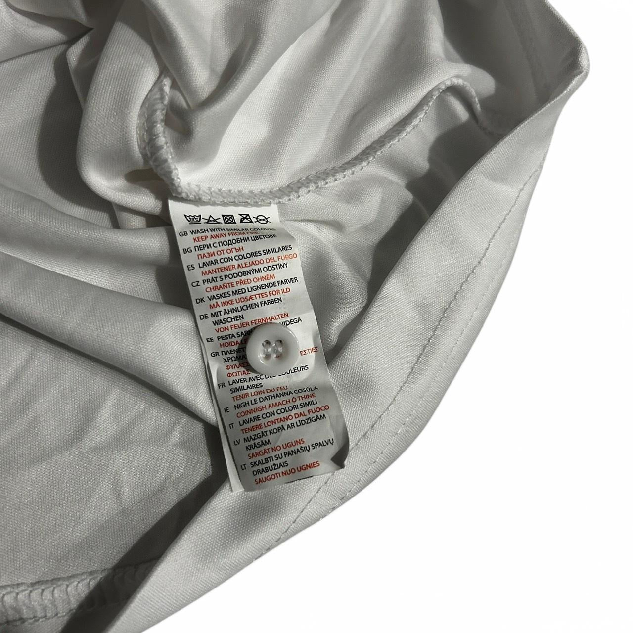 Vintage Toyota Performance logo Golf T-Shirt Men Polyester White Polo in M Sku 6843