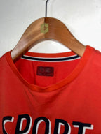 Lacoste red cotton t-shirt #Lacoste #Casual

red Lacoste Sport Alligator cotton crewneck logo t-shirt
 SKU 7158
Sir small 
L 25 W 19