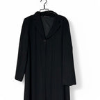 Statements Black pinstripe light soft coat with a touch of elegance #wintercoats L 45 W20 SKU 6907