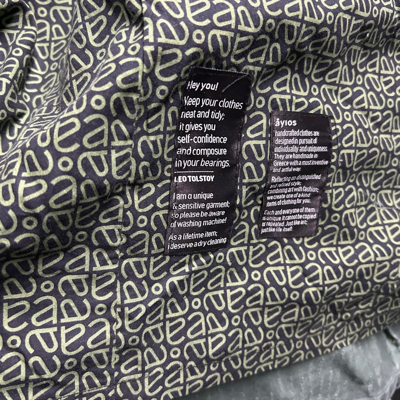 " Unisex Ayios Navy Green Street wear Jacket Made In Greece With Unique Distressed Look L32 W22 in L/XL SKU 6915"