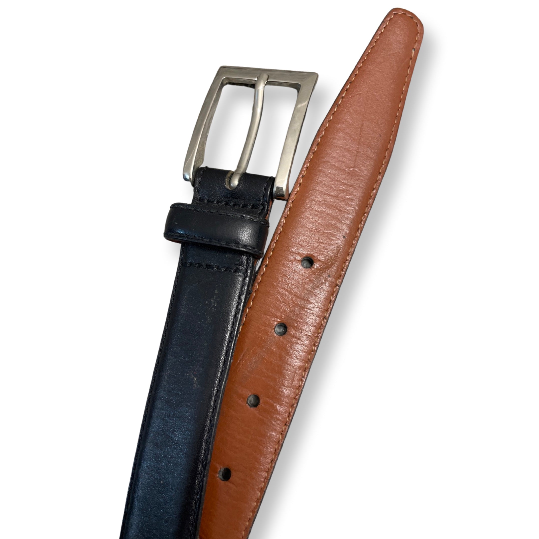 Rubynee Vintage y2k mens made in italy leather brown belt