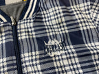 Vintage men blue & white checkered Everlast full zip jacket SKU 4290