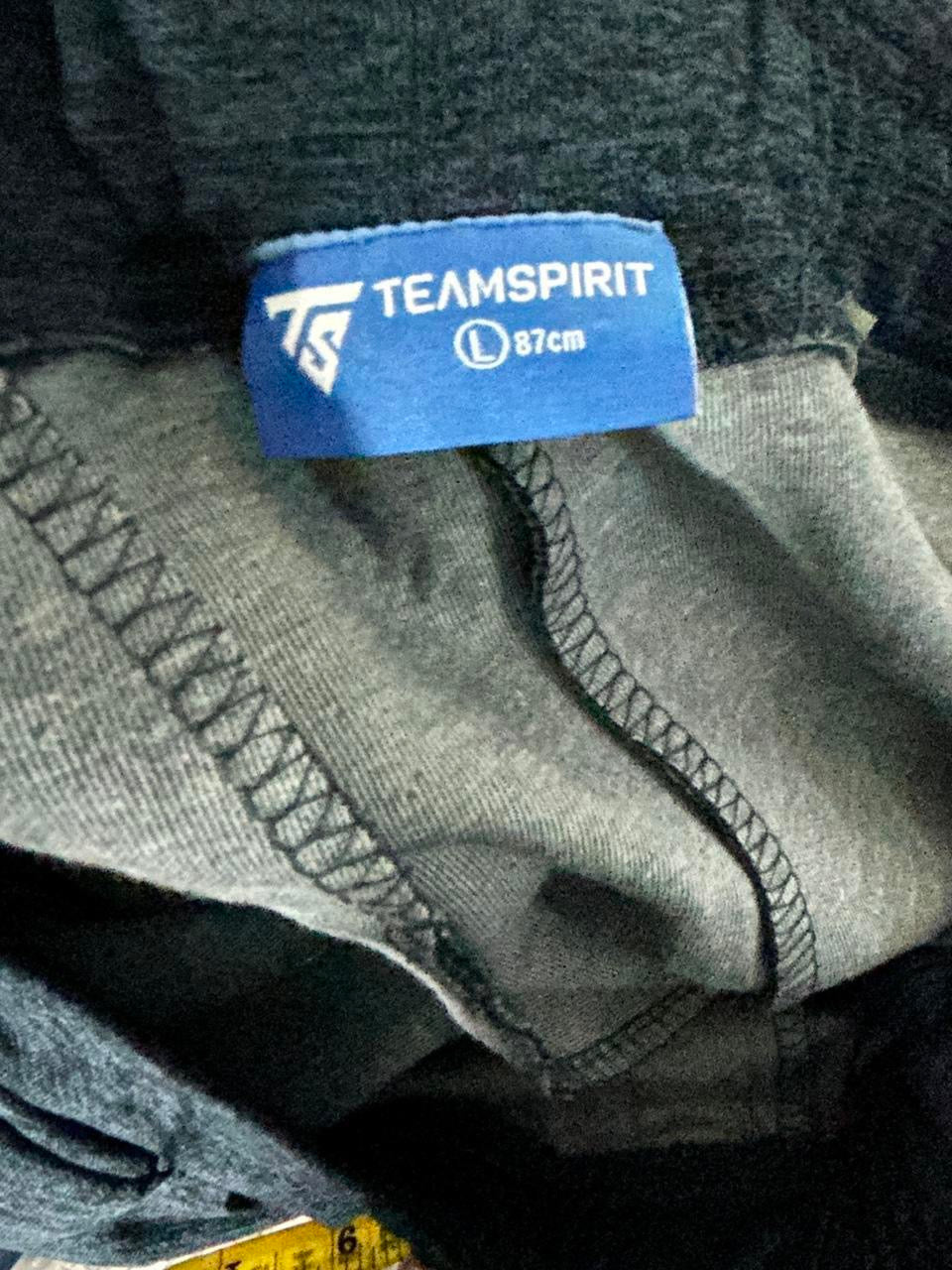 Vintage Men’s Teamspirit Big Logo Graphics Black Sweatpants L W32 L 32 SKU 6954