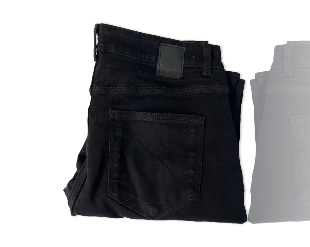 vintage black women's pieces jeggins in XL L31 W32|SKU 4238