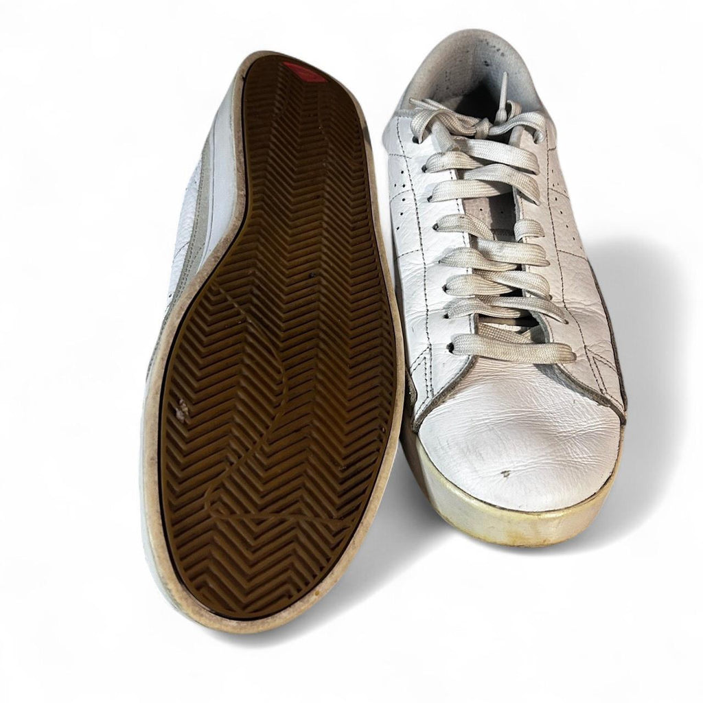 Vintage Nike Blazer Low X men's white leather trainers Size uk 8.5 SKU 6977
