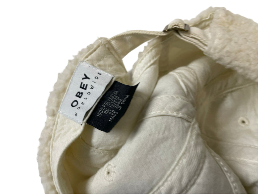 Obey Worldwide Men's Cream fluffy cap SKU|4279