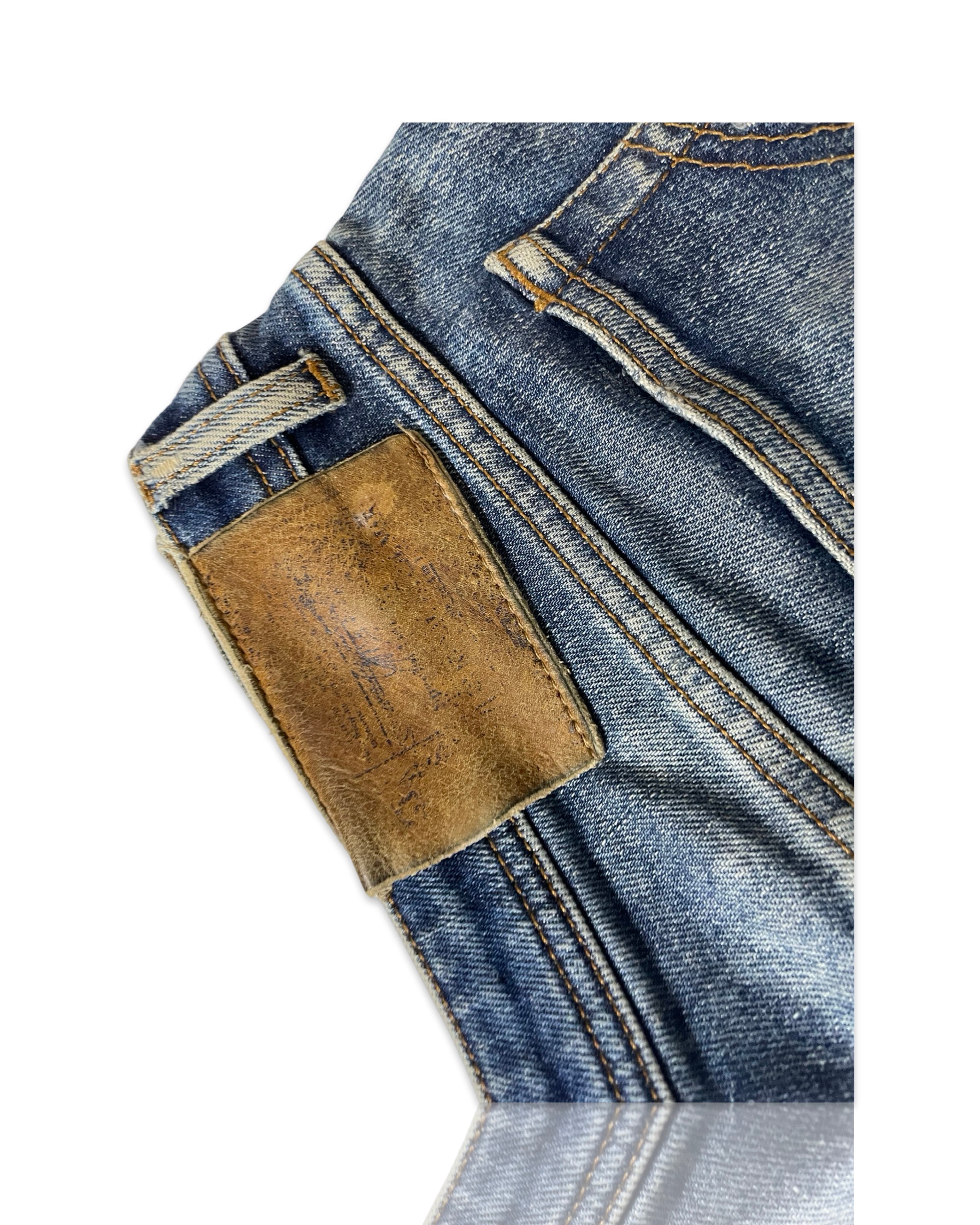 Y2K Vintage Dolce & Gabbana Low Rise Skinny Jeans Dolce & Gabbana Women's Navy and Blue Jeans W34 L29 |SKU 4259