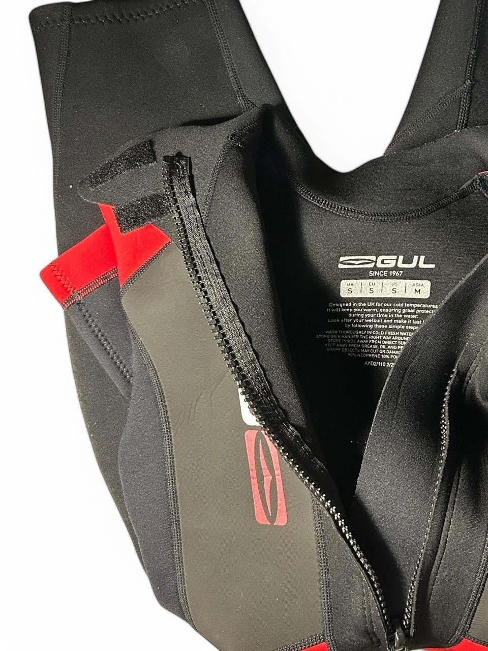 GUL CONTOUR NEO FLEX ADULT MENS SMALL RED SHORTIE WETSUIT 3.2MM GREAT CONDITION!