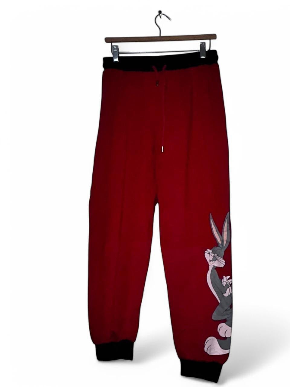 Looney Tunes - Red Jogging Pants Women's Size XS Bugs Bunny  W26 L30 SKU 6967