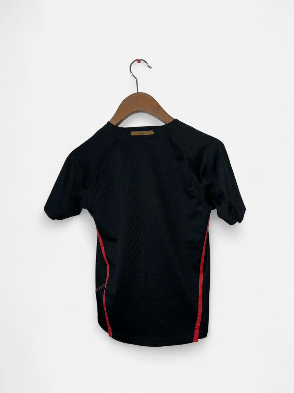 black Nike Ronaldinho 2006-07 Total 90 football training shirt with red and gold accents